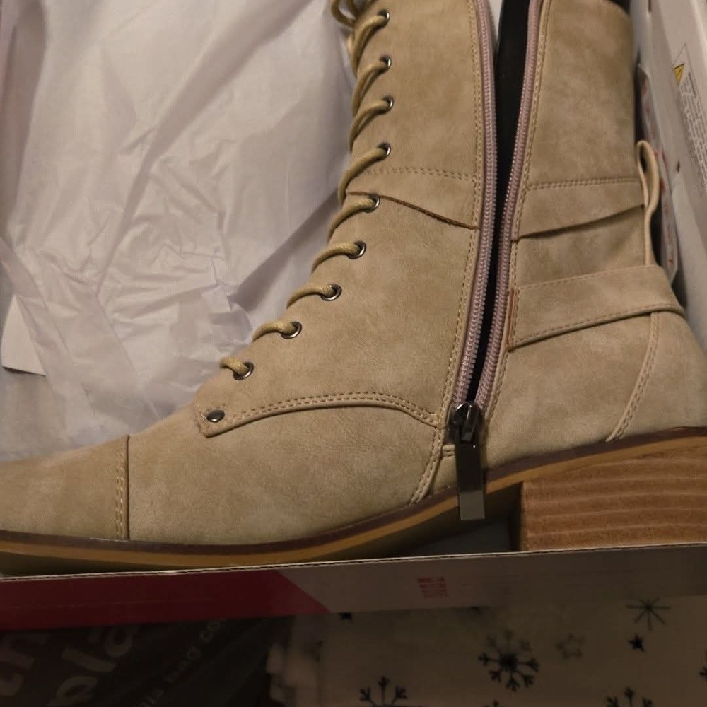 Corkys Tan Lace-Up Boots